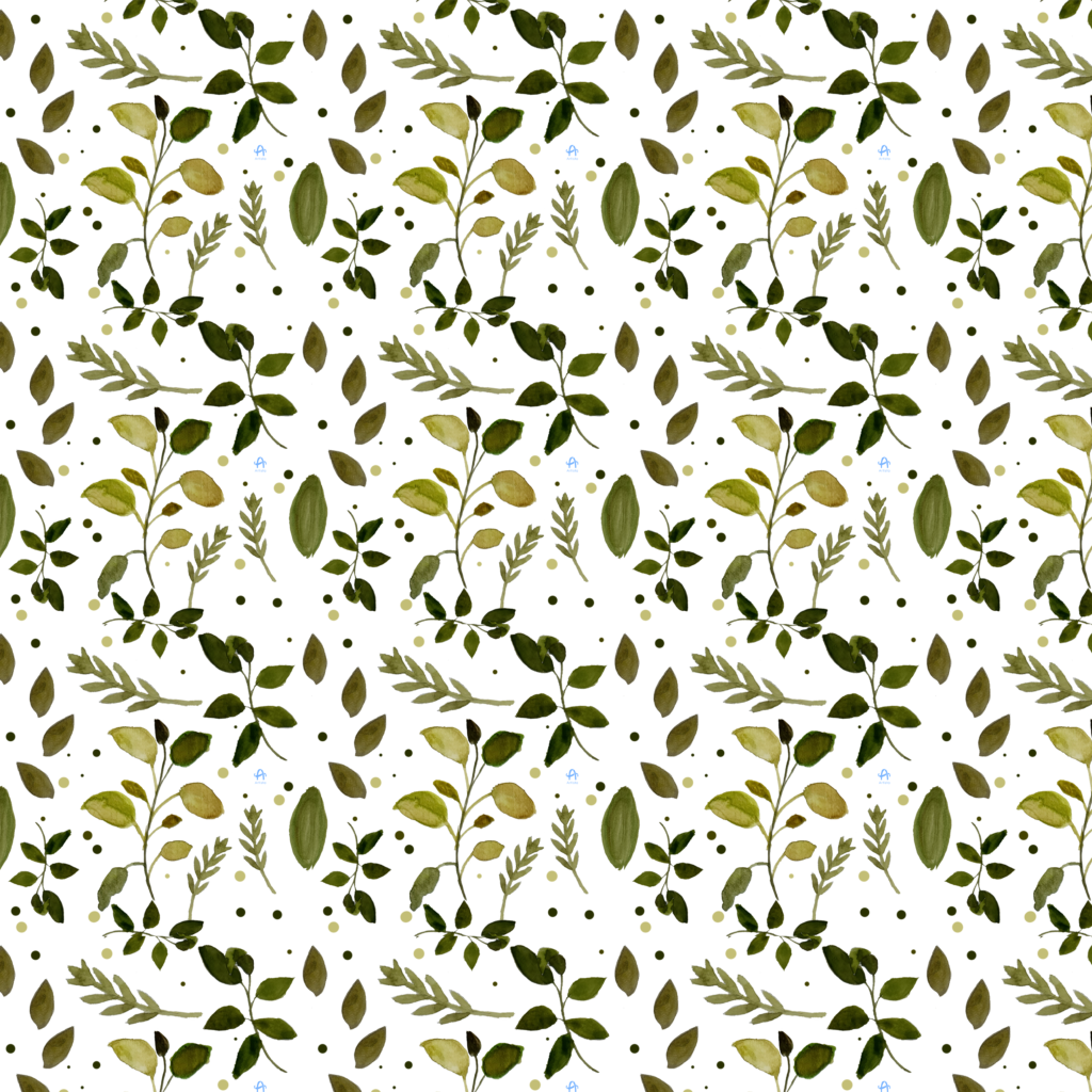 digital leaf pattern